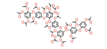 Heptafuhalol A octadecaacetate